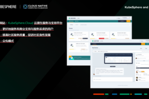 输出完整、功能齐全的开源方案 KubeSphere前景无量