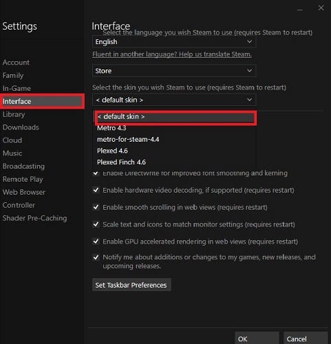 如何在Windows10上安装Steam皮肤